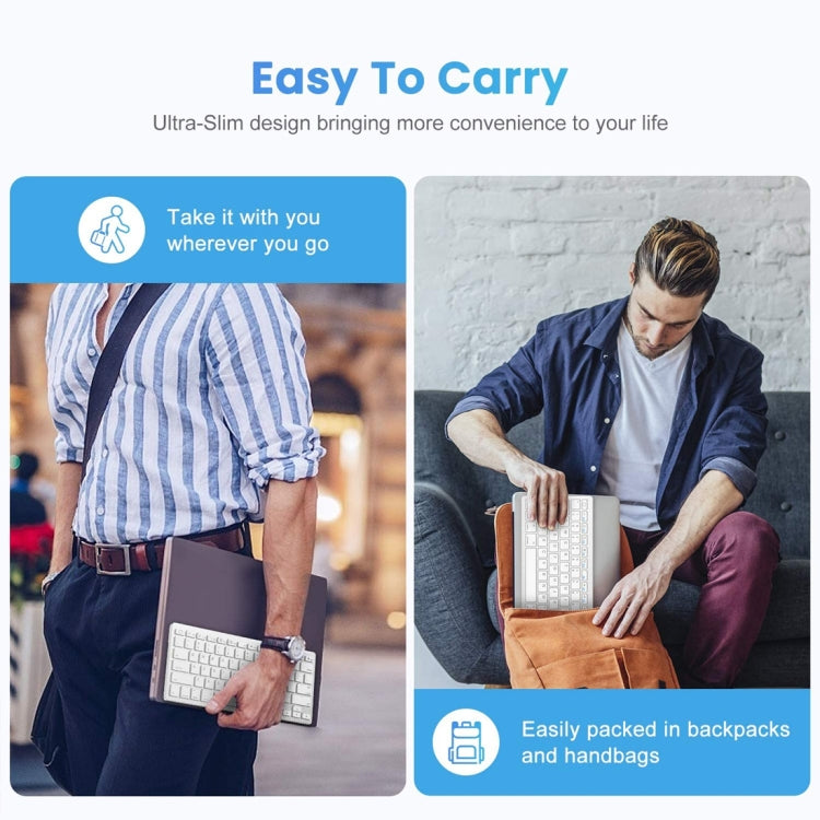 WB-8022 Tastiera Bluetooth wireless ultrasottile per iPad, Samsung, Huawei, Xiaomi, tablet PC o smartphone, tasti portoghesi, Portuguese Keys