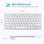 WB-8022 Tastiera Bluetooth wireless ultrasottile per iPad, Samsung, Huawei, Xiaomi, tablet PC o smartphone, tasti portoghesi, Portuguese Keys
