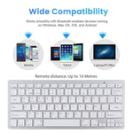 WB-8022 Tastiera Bluetooth wireless ultrasottile per iPad, Samsung, Huawei, Xiaomi, tablet PC o smartphone, tasti spagnoli, Spanish Keys