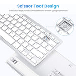 WB-8022 Tastiera Bluetooth wireless ultrasottile per iPad, Samsung, Huawei, Xiaomi, tablet PC o smartphone, tasti spagnoli, Spanish Keys