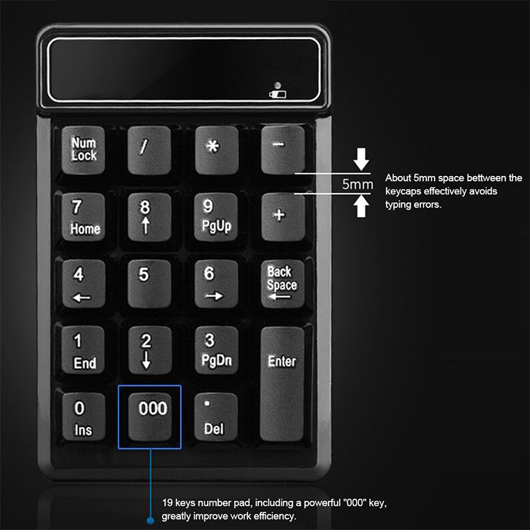 Tastiera numerica Bluetooth MC Saite 525BT a 19 tasti