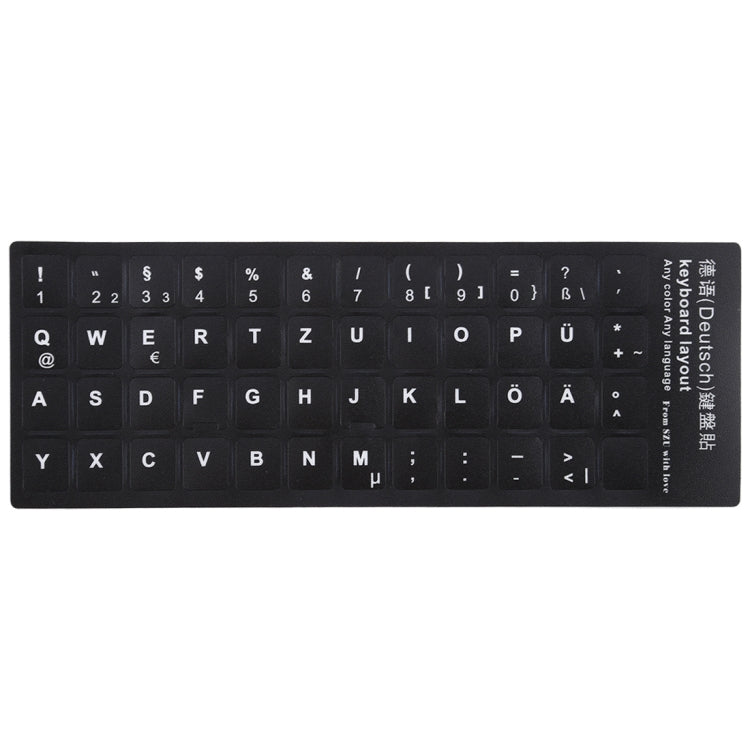 Adesivo per layout di tastiera per l'apprendimento del tedesco per tastiera di computer portatile/desktop, German
