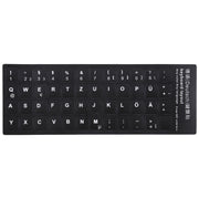 Adesivo per layout di tastiera per l'apprendimento del tedesco per tastiera di computer portatile/desktop, German