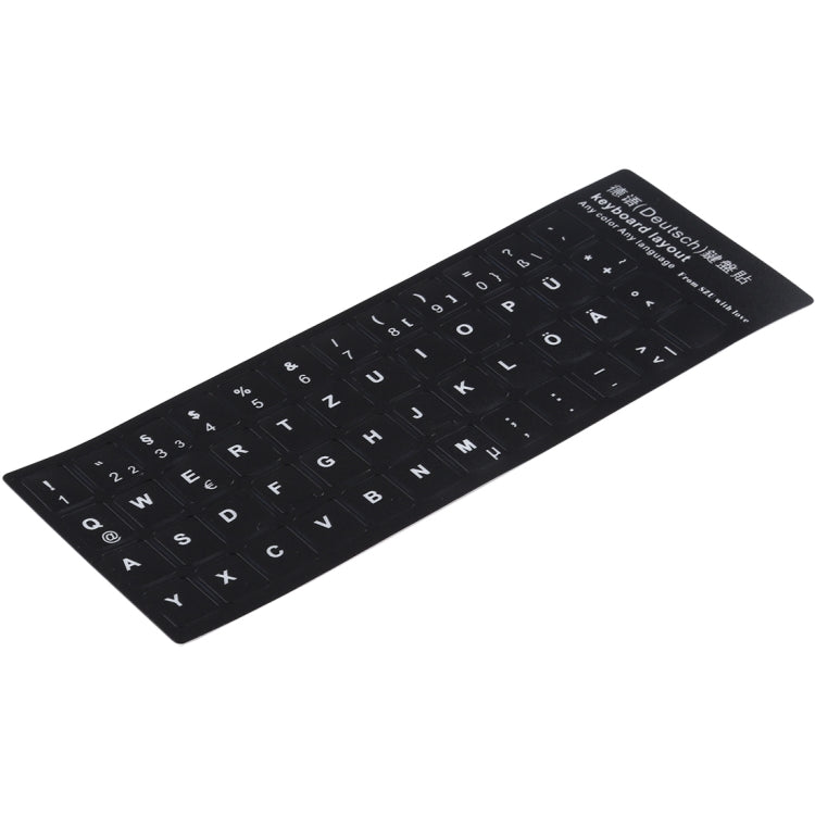 Adesivo per layout di tastiera per l'apprendimento del tedesco per tastiera di computer portatile/desktop, German