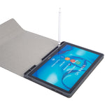 HW108A Tastiera Bluetooth in plastica magnetica retroilluminata staccabile e colorata + custodia per tablet in TPU con motivo in seta per Huawei MediaPad M5 10.8 Pro / 10.8, con slot per penna e staffa                                                   ...