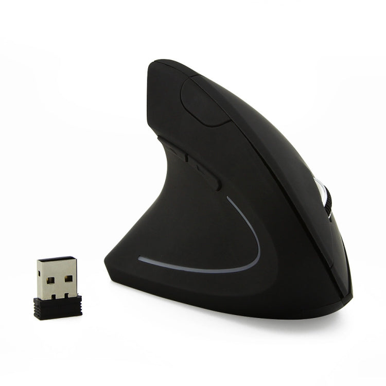 CM0093 Versione a batteria Mouse ottico wireless a tre pulsanti da 2,4 GHz Mouse verticale per mancini, risoluzione: 1000 DPI / 1200 DPI / 1600 DPI, Battery Version