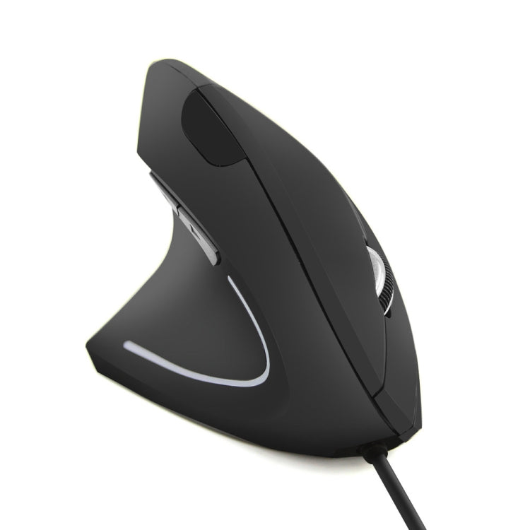 CM0093 Mouse verticale a tre pulsanti versione cablata da 2,4 GHz per mancini, risoluzione: 1000 DPI / 1200 DPI / 1600 DPI, lunghezza cavo: 1,7 m, Wired Version