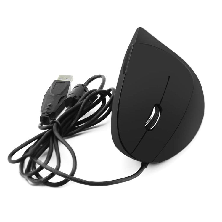 CM0093 Mouse verticale a tre pulsanti versione cablata da 2,4 GHz per mancini, risoluzione: 1000 DPI / 1200 DPI / 1600 DPI, lunghezza cavo: 1,7 m, Wired Version