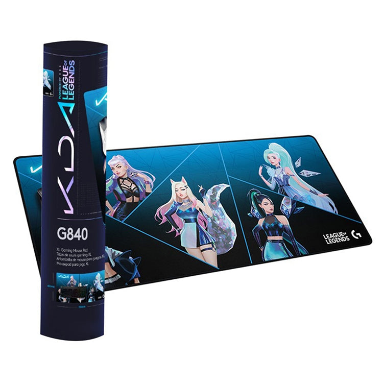 Tappetino per mouse con tastiera da gioco Logitech G840 KDA, dimensioni: 900x400x3 mm