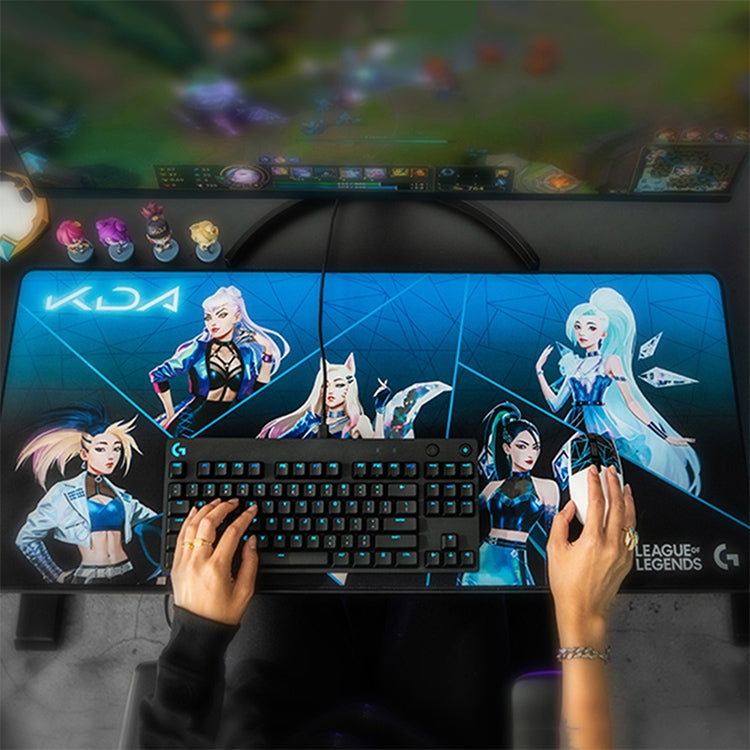 Tappetino per mouse con tastiera da gioco Logitech G840 KDA, dimensioni: 900x400x3 mm