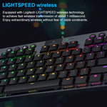 Tastiera da gioco meccanica Logitech G913 TKL Wireless RGB (GL-Lineare), GL-Linea