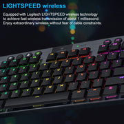 Logitech G913 TKL Wireless RGB Tastiera da gioco meccanica, Tea Shaft (GL-Tactile), GL-Tactile(Black), GL-Tactile(White)