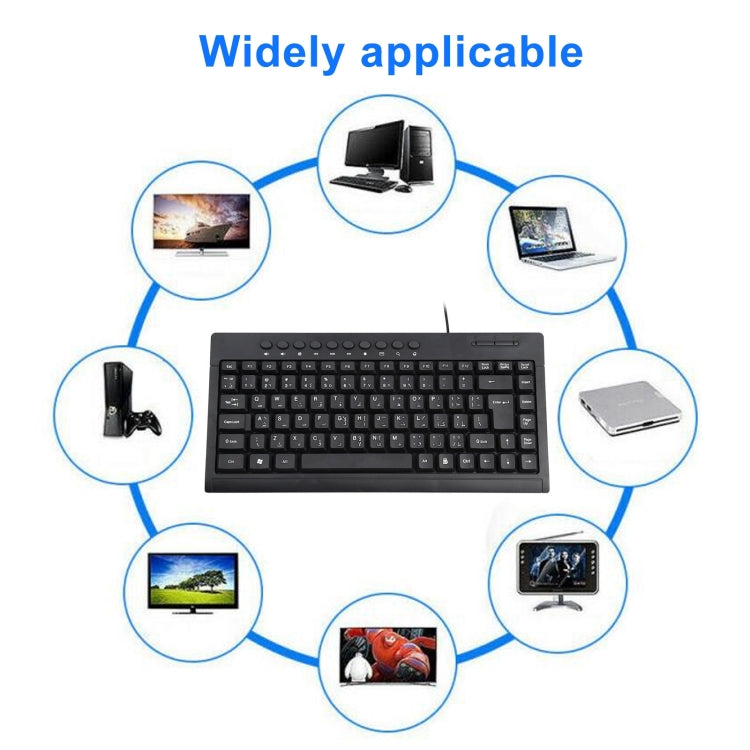 Mini tastiera cablata per notebook multimediale KB-301A, versione araba, Arabic Version