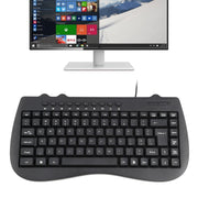Mini tastiera cablata per notebook multimediale KB-301B, versione inglese, English Version