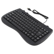 Mini tastiera cablata per notebook multimediale KB-301B, versione inglese, English Version