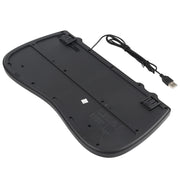 Mini tastiera cablata per notebook multimediale KB-301B, versione inglese, English Version
