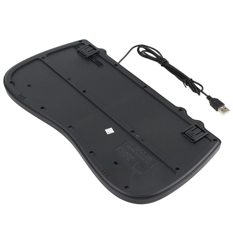 Mini tastiera cablata per notebook multimediale KB-301B, versione araba (nera), Arabic Version