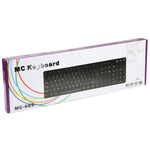 MC-689 Tastiera cablata USB impermeabile, versione araba, MC-689