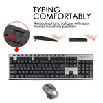 Set tastiera mouse wireless impermeabile da ufficio KB-6600 da 2,4 Ghz, KB-6600