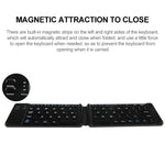 B05 Mini tastiera wireless Bluetooth pieghevole portatile con ricarica USB, B05(Black), B05(White)