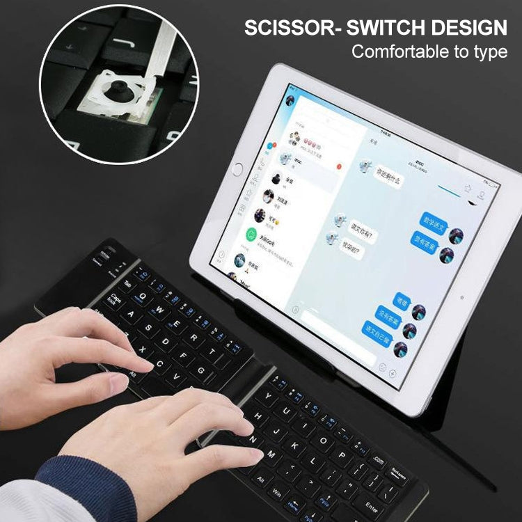 B05 Mini tastiera wireless Bluetooth pieghevole portatile con ricarica USB, B05(Black), B05(White)