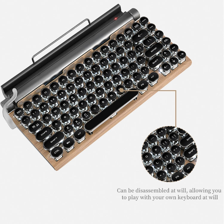 TW1867 Tastiera Bluetooth wireless meccanica con tasti rotondi retrò punk