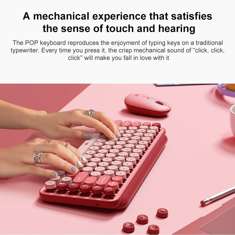 Logitech POP KEYS Tastiera meccanica Bluetooth con pulsanti rotondi