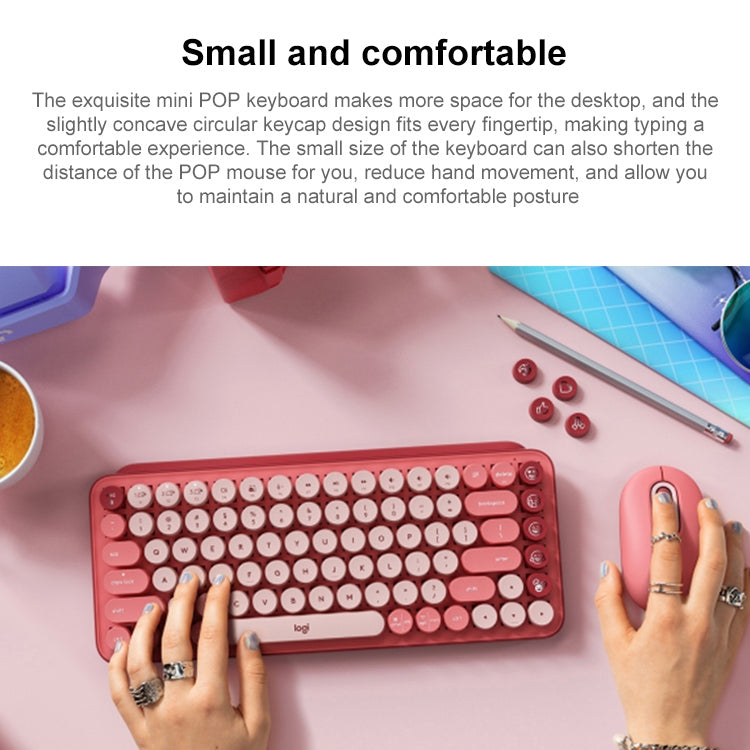 Logitech POP KEYS Tastiera meccanica Bluetooth con pulsanti rotondi