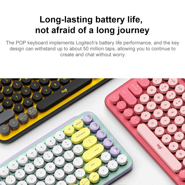 Logitech POP KEYS Tastiera meccanica Bluetooth con pulsanti rotondi