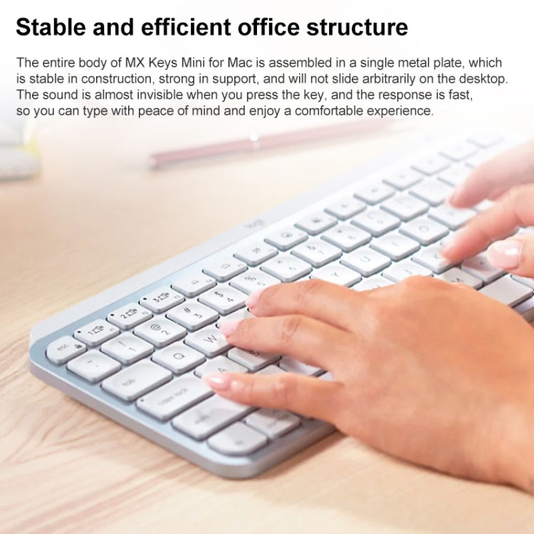 Logitech MX Keys Versione Mini Mac Tastiera wireless Bluetooth ultrasottile retroilluminata intelligente