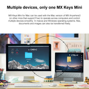 Logitech MX Keys Versione Mini Mac Tastiera wireless Bluetooth ultrasottile retroilluminata intelligente
