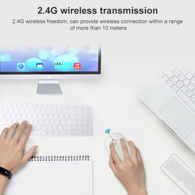 Mini mouse ricaricabile wireless per computer portatile ZGB 360 2.4G 1000 dpi