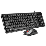Set tastiera cablata + mouse con tasti quadrati ZGB S500, S500 Square Keycap (Black), S500 Square Keycap (White)
