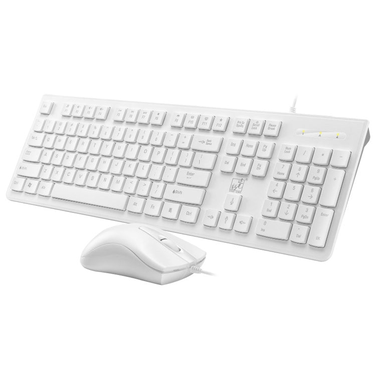 Set tastiera cablata + mouse con tasti quadrati ZGB S500, S500 Square Keycap (Black), S500 Square Keycap (White)