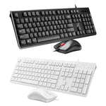 Set tastiera cablata + mouse con tasti quadrati ZGB S500, S500 Square Keycap (Black), S500 Square Keycap (White)