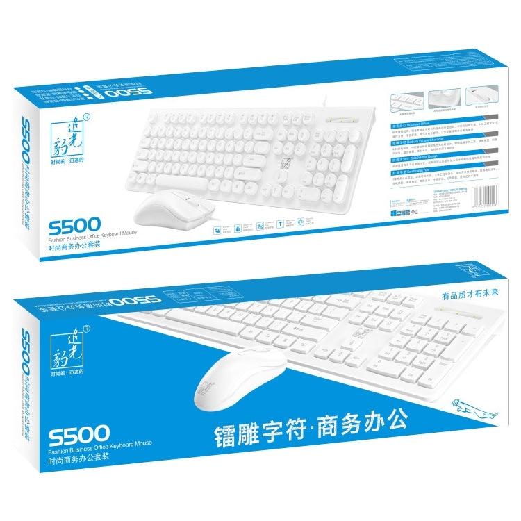 Set tastiera + mouse con tasti rotondi ZGB S500, S500 Round Keycap (Black), S500 Round Keycap (White)
