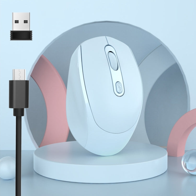 Mouse ricaricabile wireless M107 a 4 pulsanti 1600 DPI 2,4 GHz, 2.4GHz Rechargeable