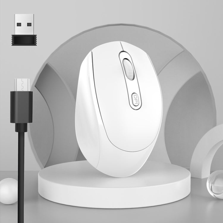 Mouse ricaricabile wireless M107 a 4 pulsanti 1600 DPI 2,4 GHz, 2.4GHz Rechargeable