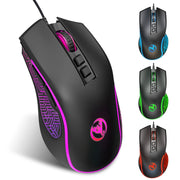 Mouse da gioco cablato HXSJ X100 a 7 pulsanti, 3600 DPI, con luce fredda, lunghezza cavo: 1,5 m