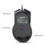 Mouse da gioco cablato HXSJ X100 a 7 pulsanti, 3600 DPI, con luce fredda, lunghezza cavo: 1,5 m