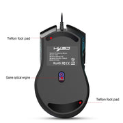 Mouse da gioco cablato HXSJ X100 a 7 pulsanti, 3600 DPI, con luce fredda, lunghezza cavo: 1,5 m