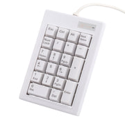 DX-21A Mini tastiera numerica meccanica con albero nero cablato USB a 21 tasti, DX-21A