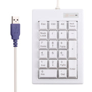 DX-21A Mini tastiera numerica meccanica con albero nero cablato USB a 21 tasti, DX-21A