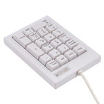 DX-21A Mini tastiera numerica meccanica con albero nero cablato USB a 21 tasti, DX-21A