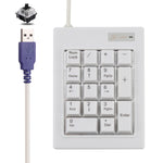 DX-17A Mini tastiera numerica meccanica con albero nero cablato USB a 17 tasti, DX-17A