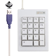 DX-18A Mini tastiera numerica meccanica con albero nero cablato USB a 18 tasti, DX-18A