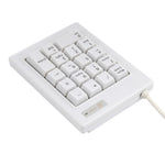 DX-18B Mini tastiera numerica meccanica con albero nero cablato USB a 18 tasti, DX-18B