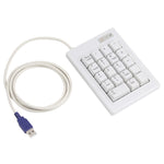 DX-18B Mini tastiera numerica meccanica con albero nero cablato USB a 18 tasti, DX-18B