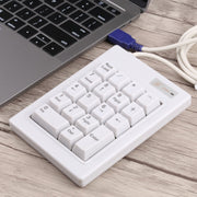 DX-18B Mini tastiera numerica meccanica con albero nero cablato USB a 18 tasti, DX-18B