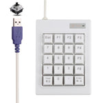 DX-20A Mini tastiera numerica meccanica con albero nero cablato USB a 20 tasti, DX-20A